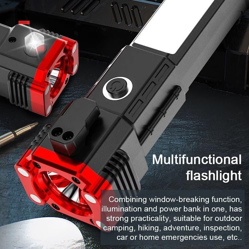 Portable Rechargeable Torch LED Flashlight with Long Distance Beam Range