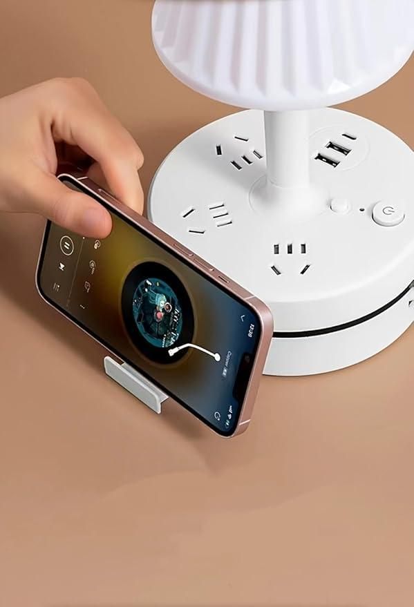 LED Table Lamp with Charging Points - 3 in 1 Dimmable