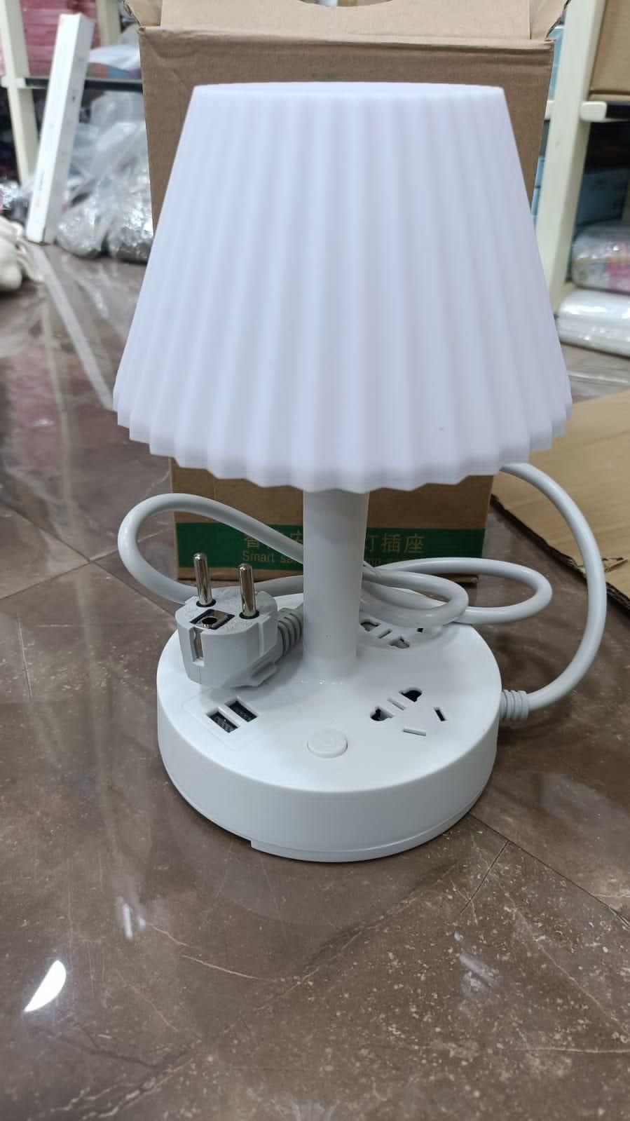 LED Table Lamp with Charging Points - 3 in 1 Dimmable
